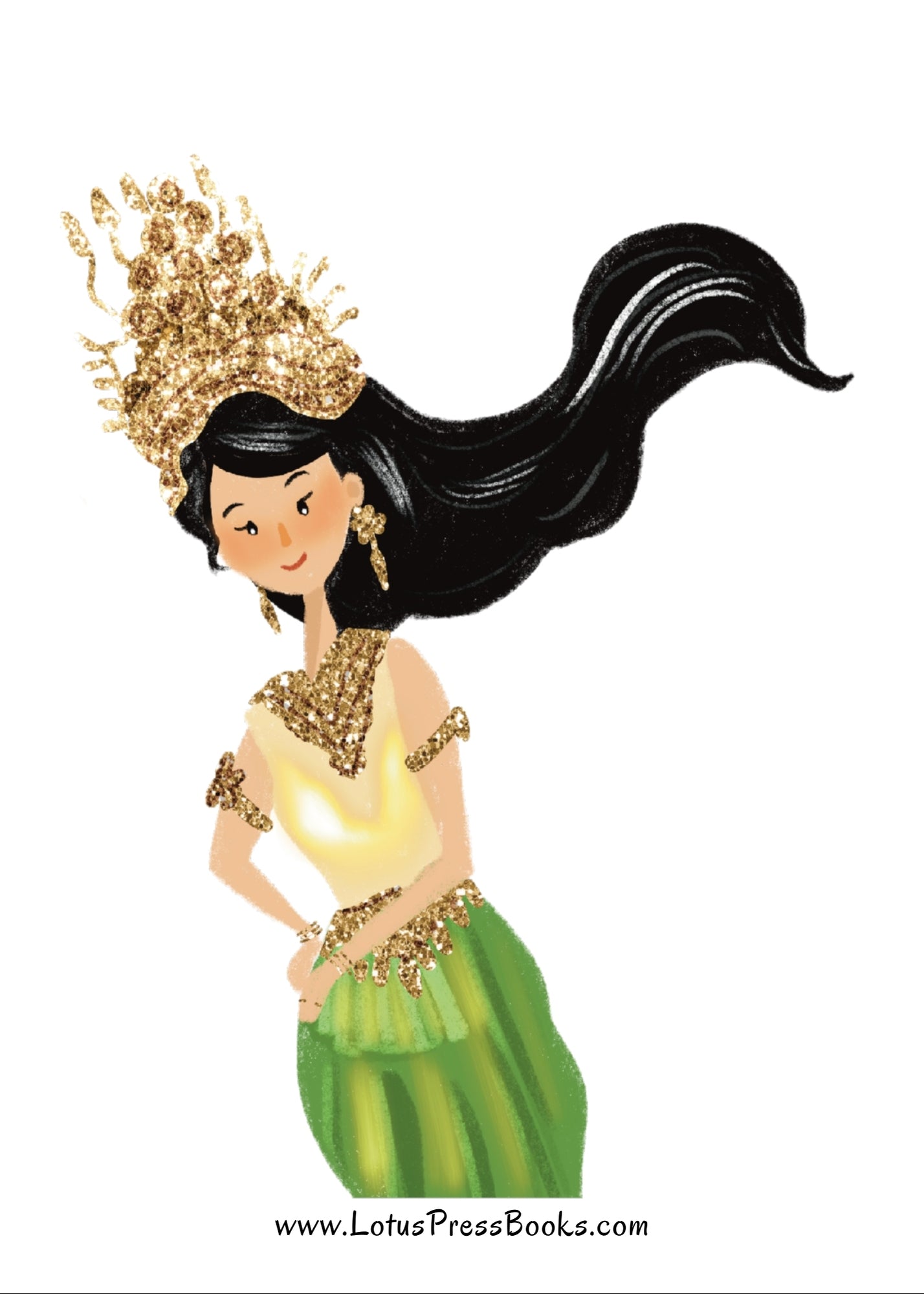 Sticker | Green Apsara