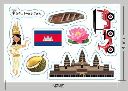 4x6 Lotus Press Books Sticker Sheet